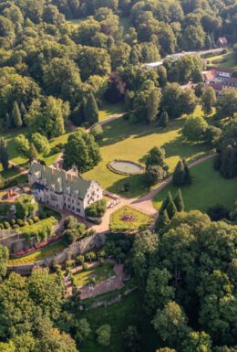 Luftaufnahme Innenpark Schloss 